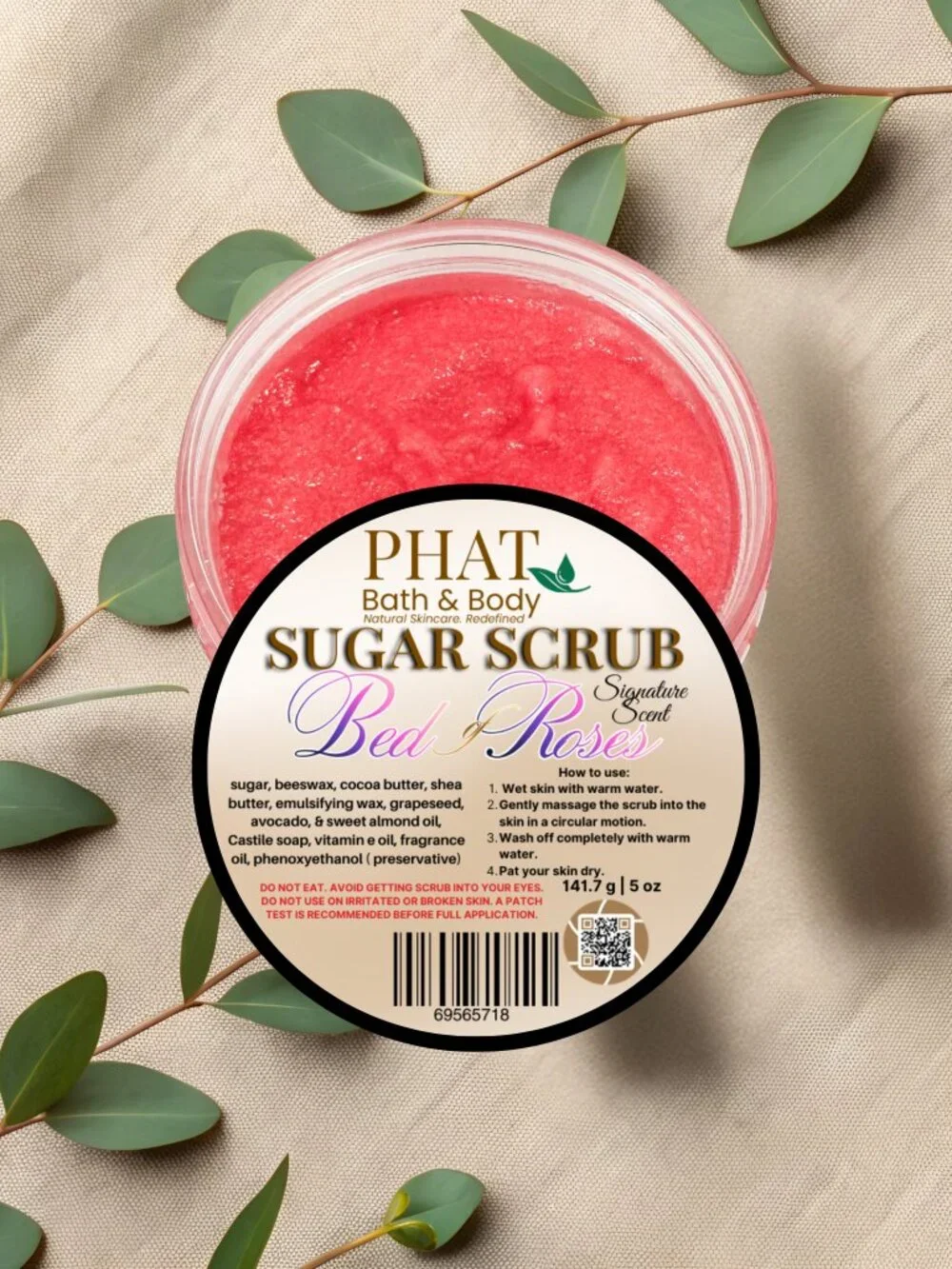 Phat Bath & Body Bed of Roses Sugar Scrub